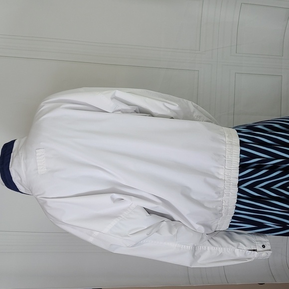 Hartwell ViaSport WMS XL Jacket Windbreaker 90s Oversized Golf White Navy Blue - Picture 8 of 15